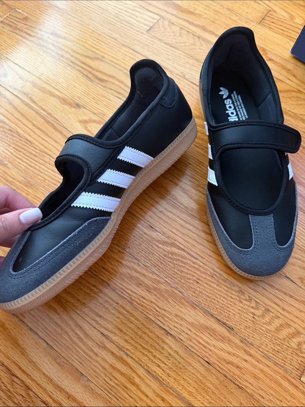 adidas Samba Mary Jane Sneakers in Black, Gray and White size 7.5 - Picture 3 of 5